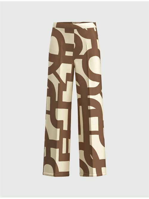 Pantalone in twill stampato - TORTORA EMME MARELLA | EMMALBER149/006